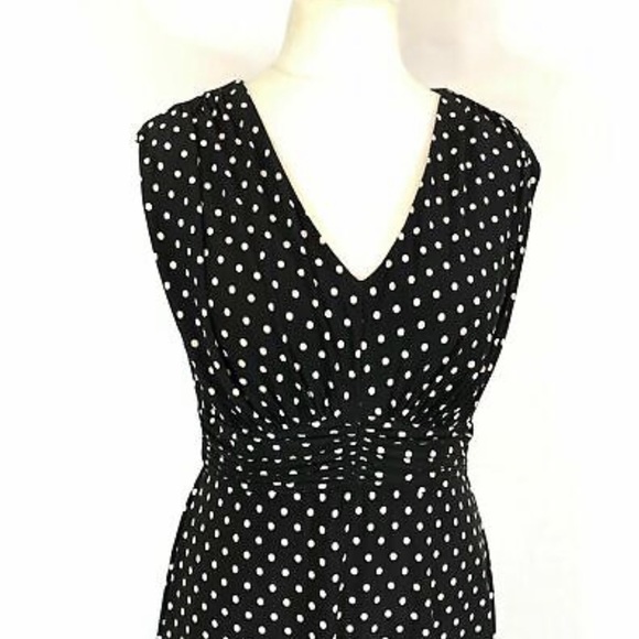MADELEINE Fit&Flared Polka Dot Spotted Dress Size 14 UK - Picture 2 of 10